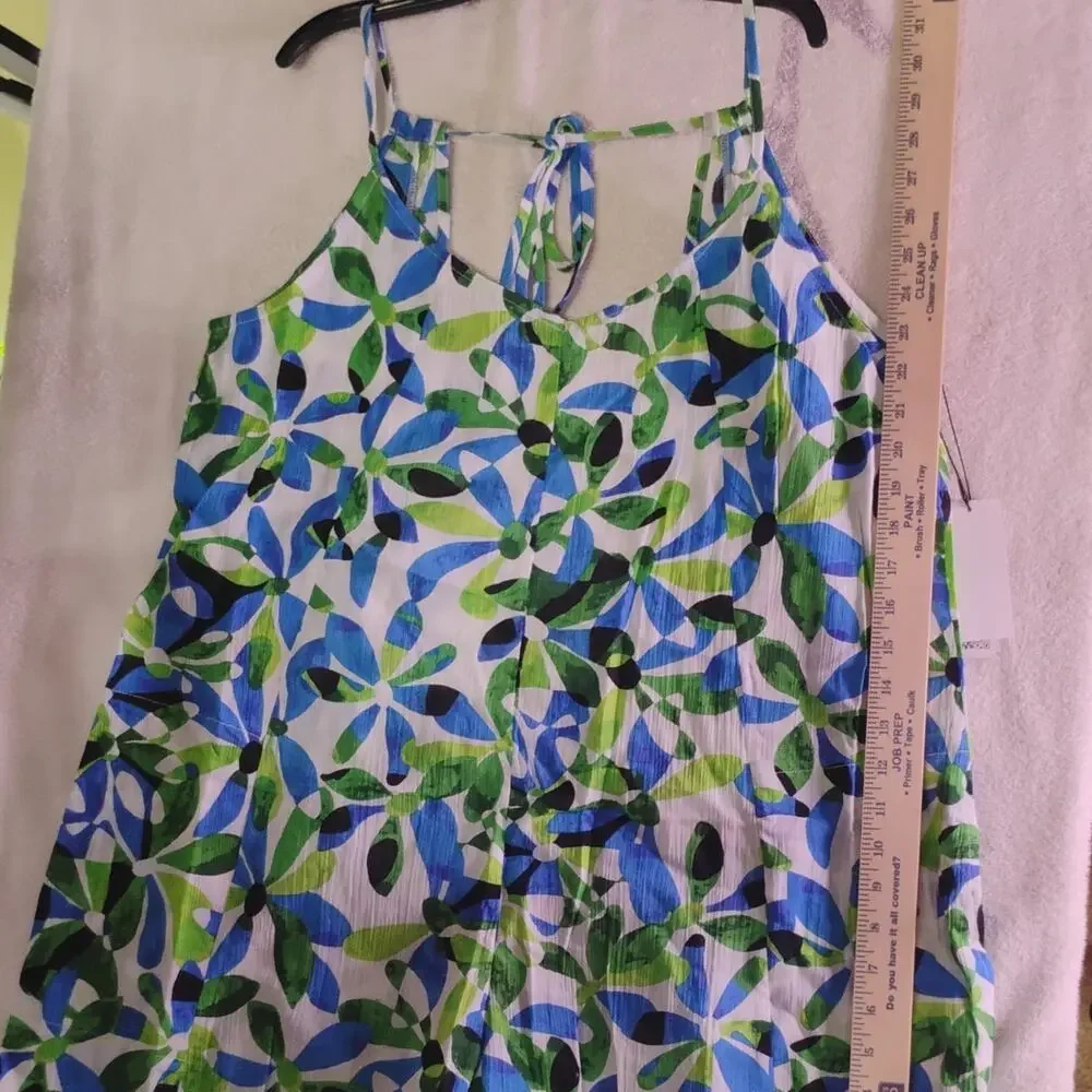 Sanctuary Swim Floral & Nature 1Piece Cover Up Jumper NWT Adjustable Strap M